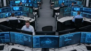 Centro de operações monitorando rede IP de alta capacidade para transporte de dados corporativos Centro de operações monitorando rede IP de alta capacidade para transporte de dados corporativos