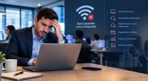 Custo da indisponibilidade de internet